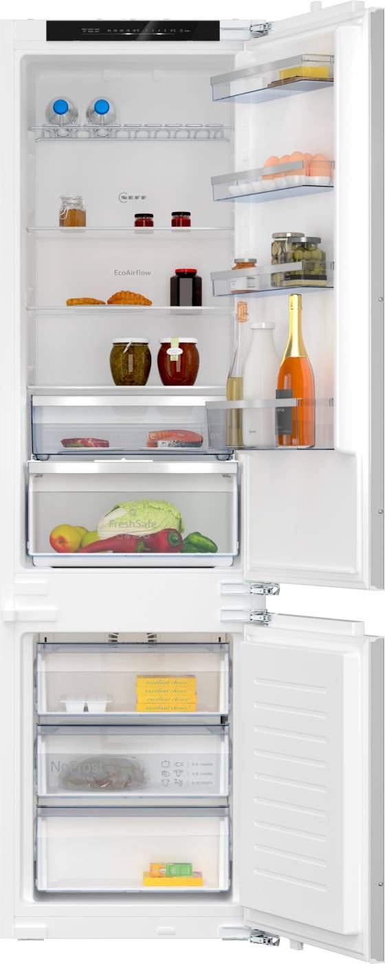 Congélateur/Réfrigérateur Evvoli vertical 195L 2en1 blanc EVRFZU195W